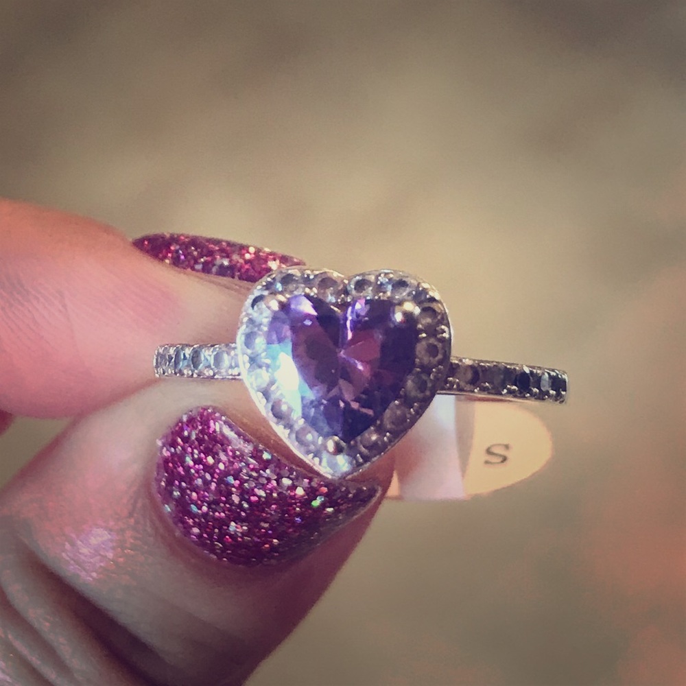 Fragrant Jewels Purple Heart Ring